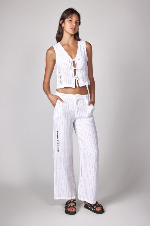 Linen vest and pants set MOULIN