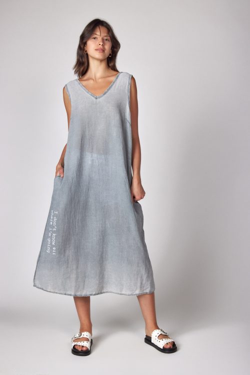 Linen midi dress GOING