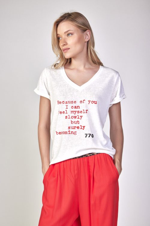 v neck t-shirt YOU