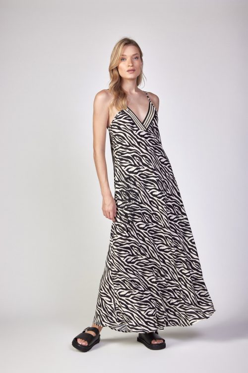 zebra tank top dress METAL