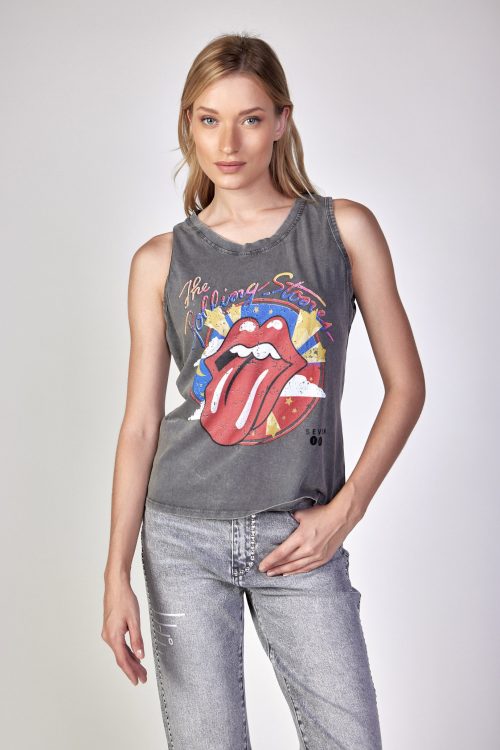 Washed Fabric Tank STONES