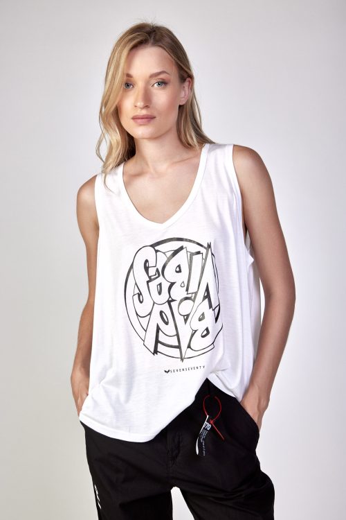 Loose & Wide Cut Tank VIBES