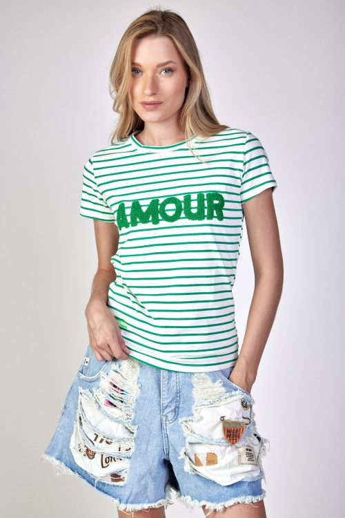 striped t-shirt AMOUR