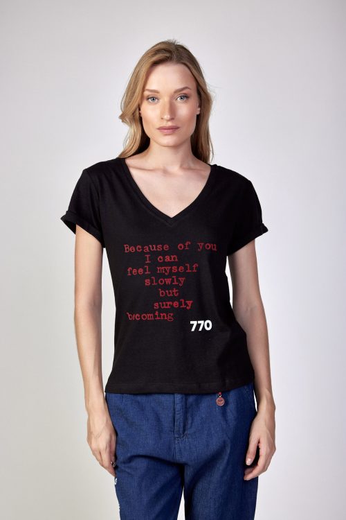 v neck t-shirt YOU