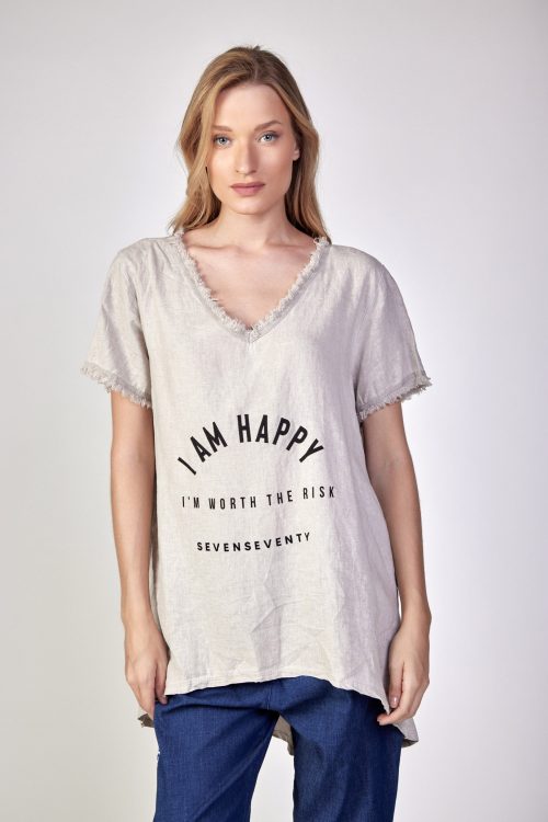 oversized shirt HAPPY