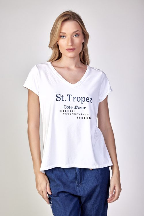 V neck t-shirt TROPEZ