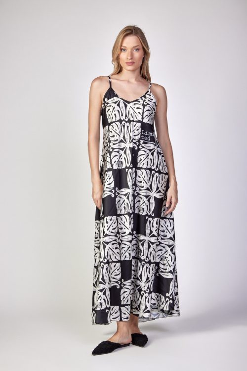 Satin maxi dress LIMITED