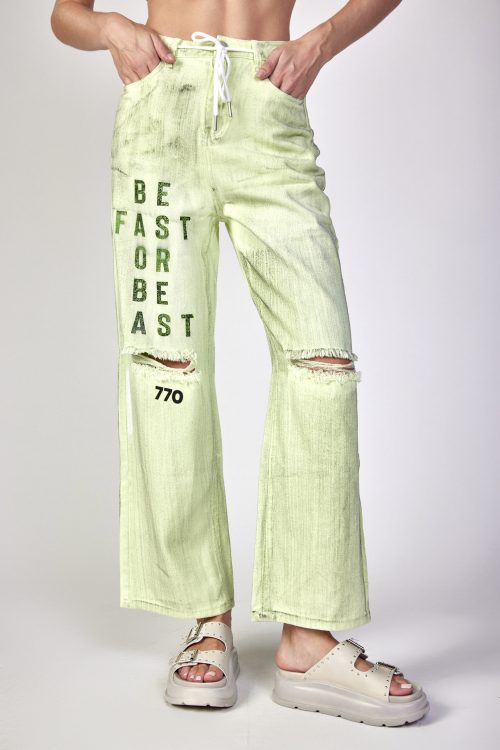 Washed destroyed jeans FAST