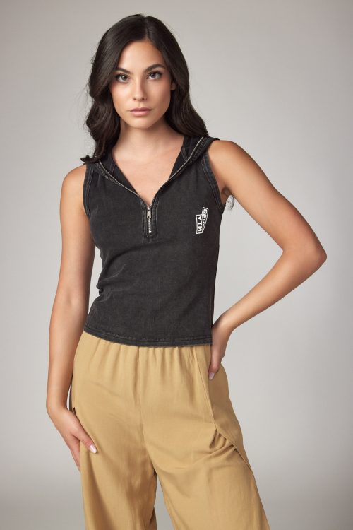 sleeveless hooded shirt SEVENTY