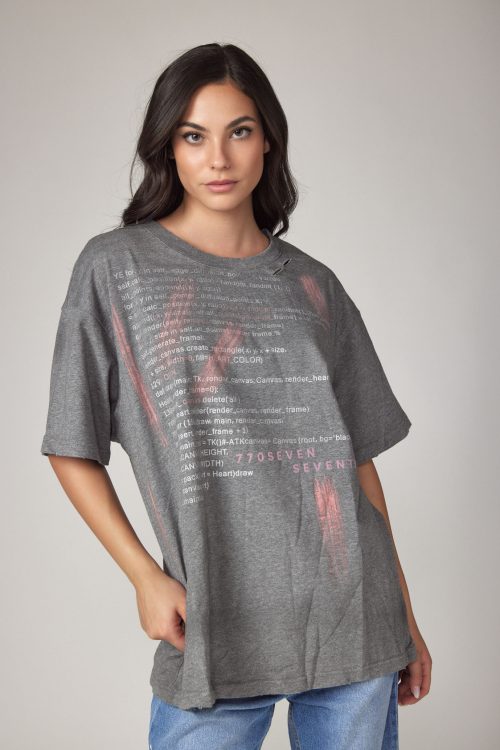 Wide T-shirt POINTS