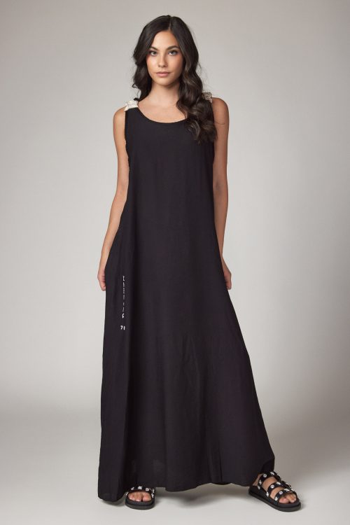 Open back bow maxi dress AMOR