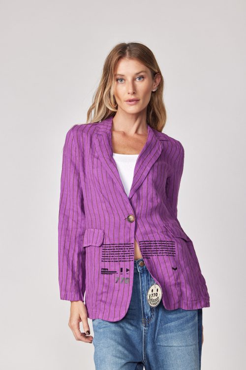 Linen Blazer Jacket WINGS