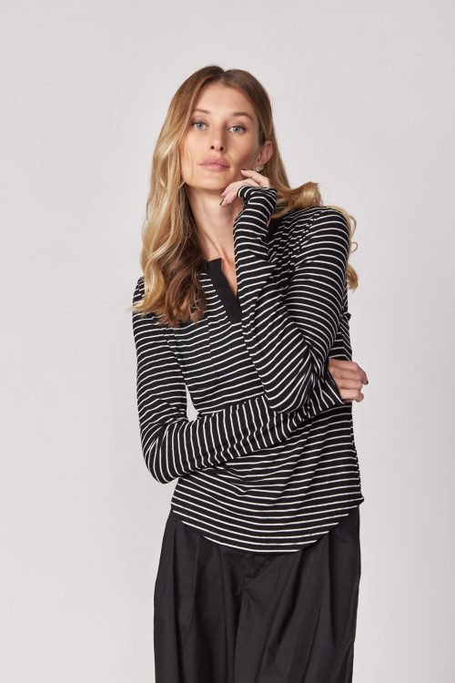 Striped Ribbed Shirt SEVEN