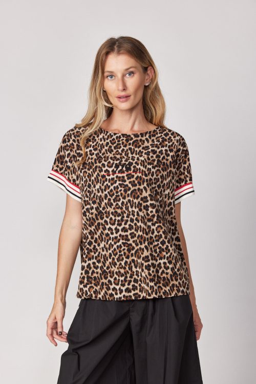 770 leopard print T-shirt