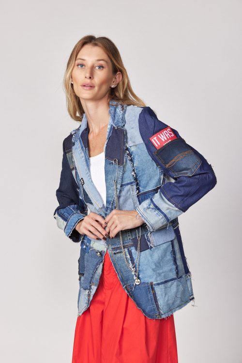 patchwork jacket IT WAS