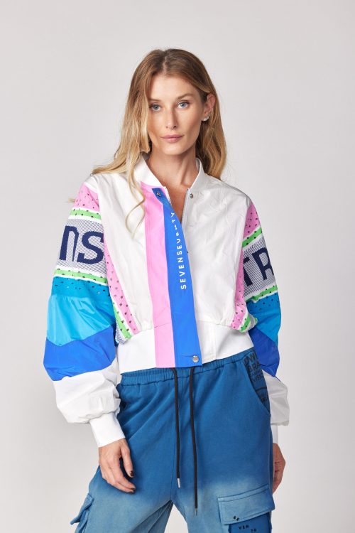 colored nylon jacket SEVENSEVENTY