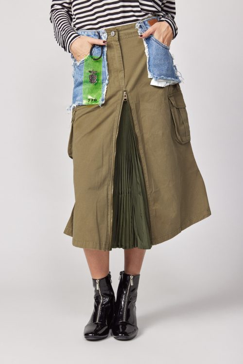 Denim skirt combination 770