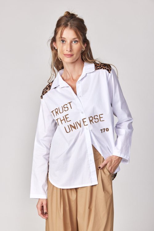 cotton & satin shirt TRUST
