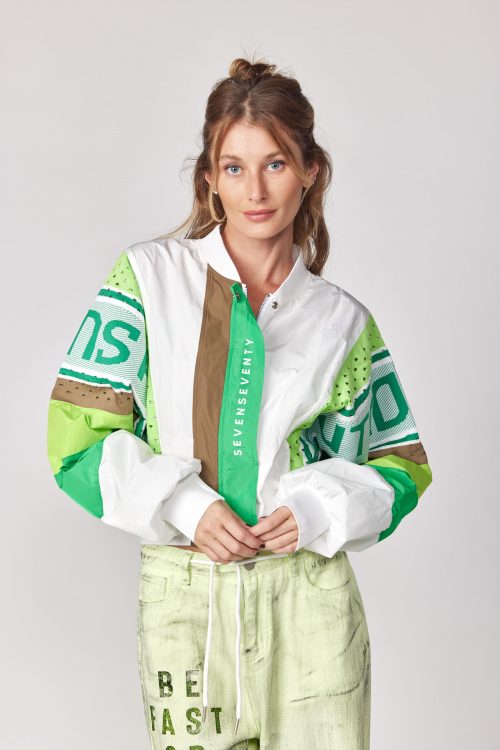 colored nylon jacket SEVENSEVENTY