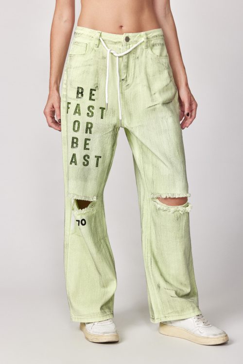 Washed ripped jeans FAST