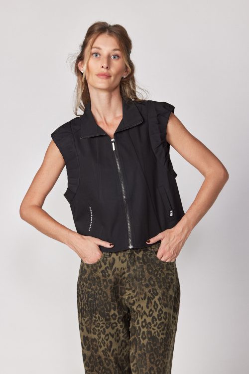 770 Tailored Vest with Zipper