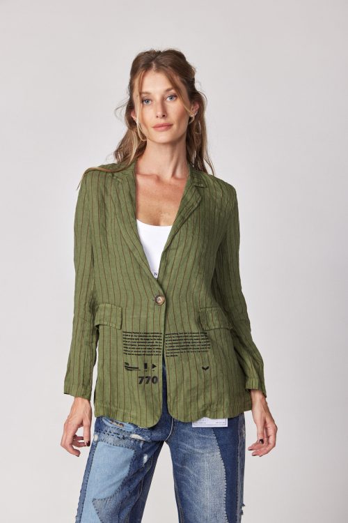 Linen Blazer Jacket WINGS