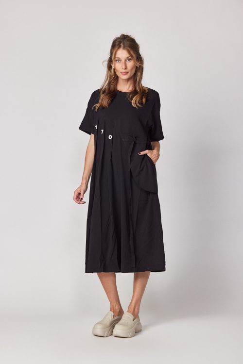 folded Midi Dress 770