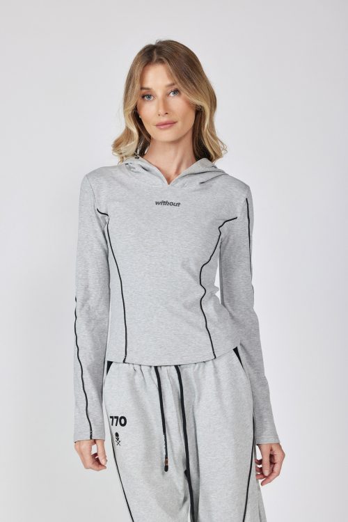 Hooded sweatshirt WITHOUT