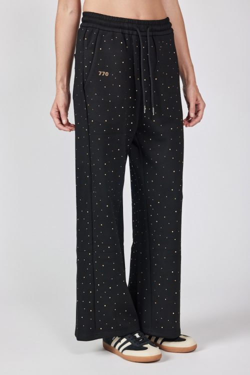Fleece pants with stones 770