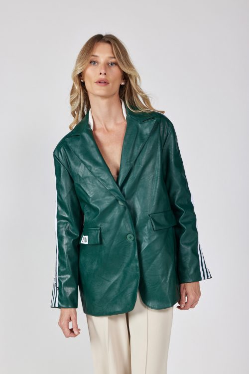 Faux leather blazer 770