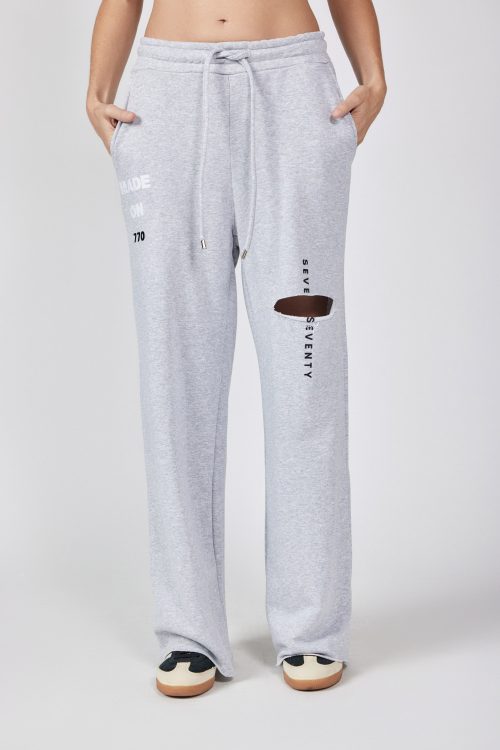 Straight-leg fleece pants MADE
