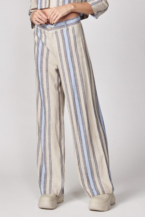 striped linen pants UNIFORM