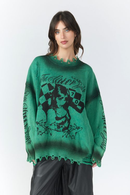 Oversized Ripped Knit 770