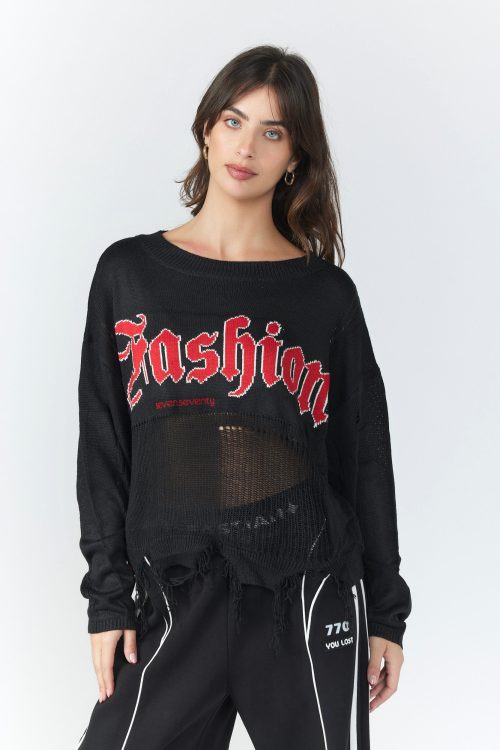 Ripped Knit FASHION