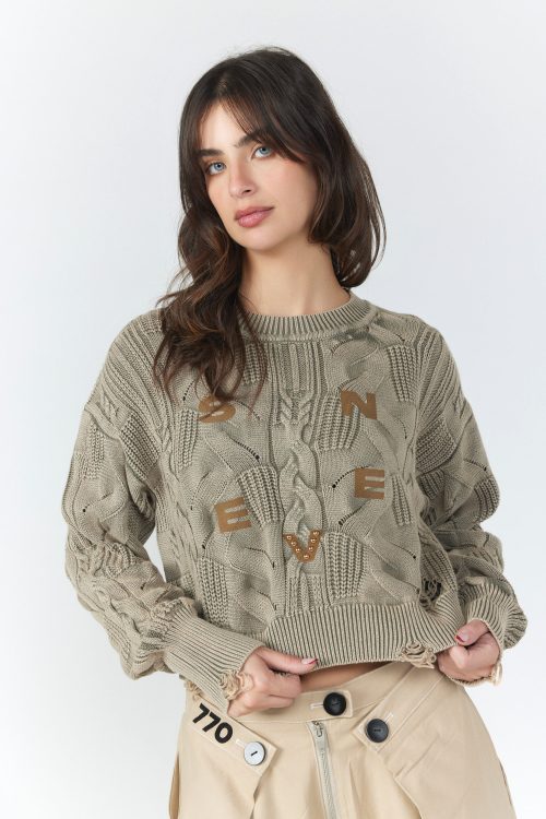 Cropped Knit MOM