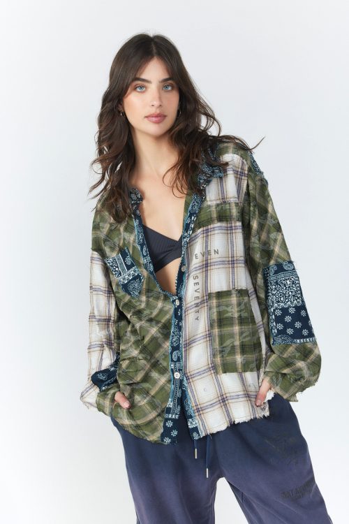 Plaid Flannel Shirt Combination SEVEN