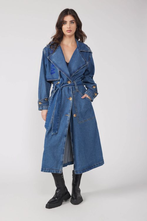 Long Denim Jacket WHAT