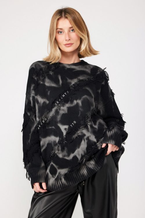 Fringed Knit Shirt SEVEN