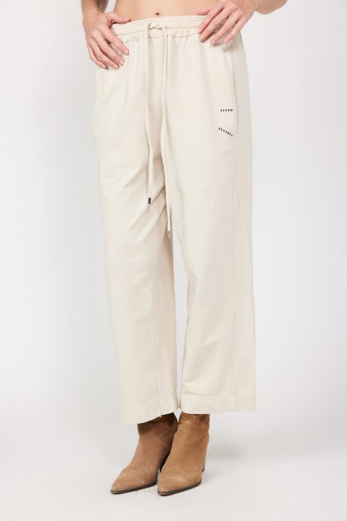 Pants combining thin hoodie fabric and corduroy NY