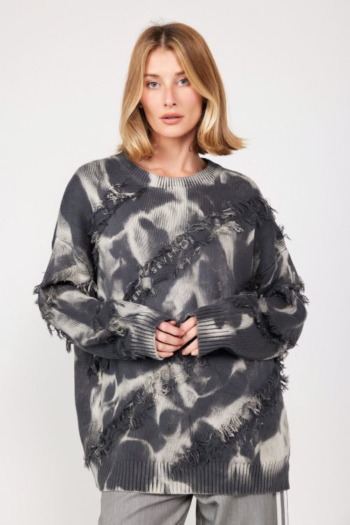 Fringed Knit Shirt SEVEN