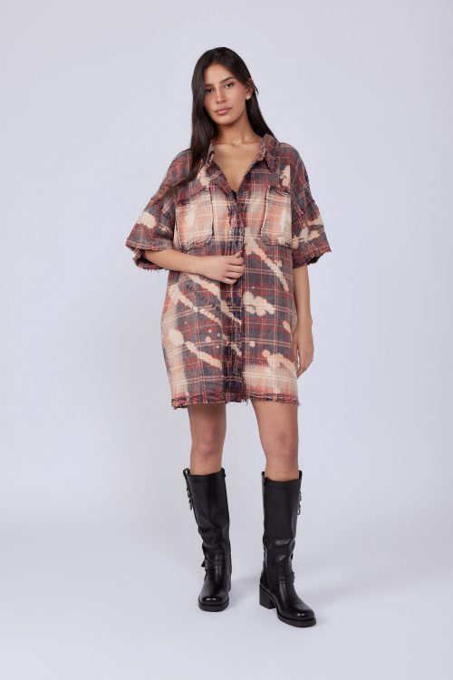 Washed Tunic Shirt in a Loose Fit SEVEN