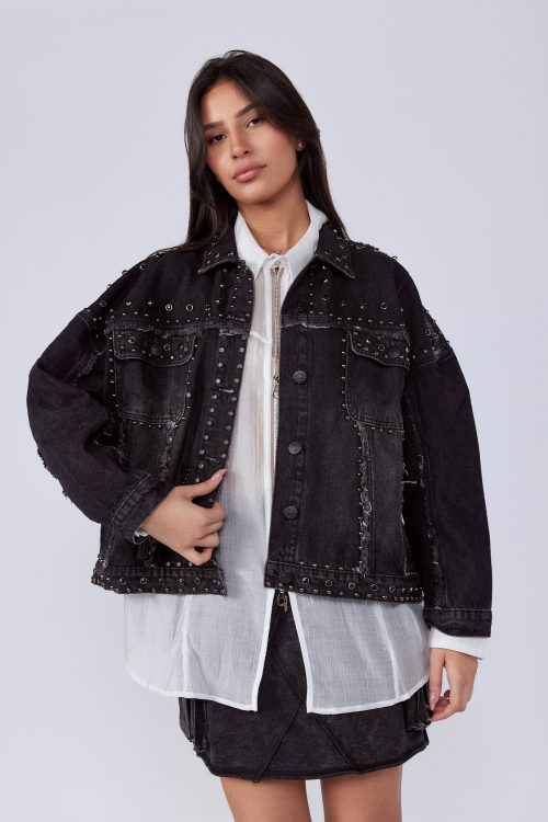 Studded Denim Jacket SEVEN