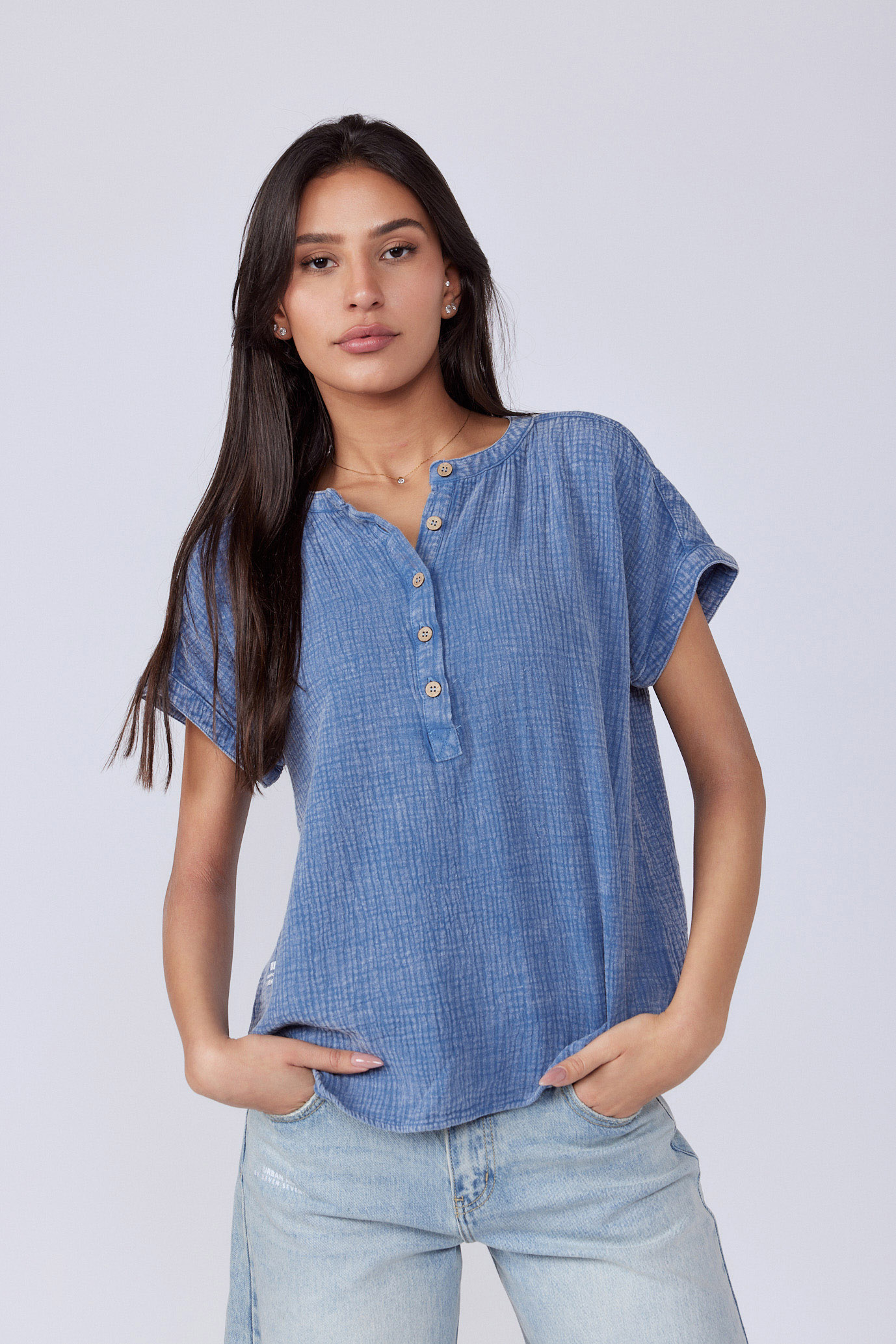 Tetra shirt with buttons WARNING