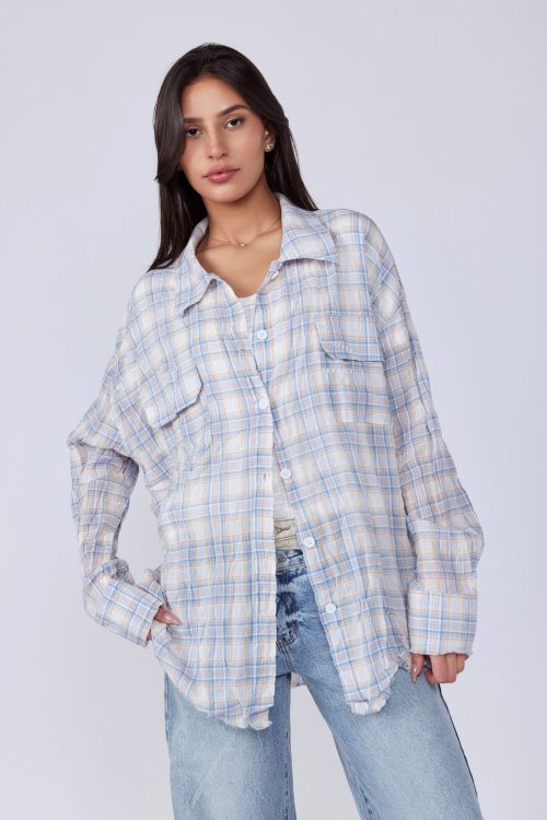 Plaid Button-Down Shirt 770