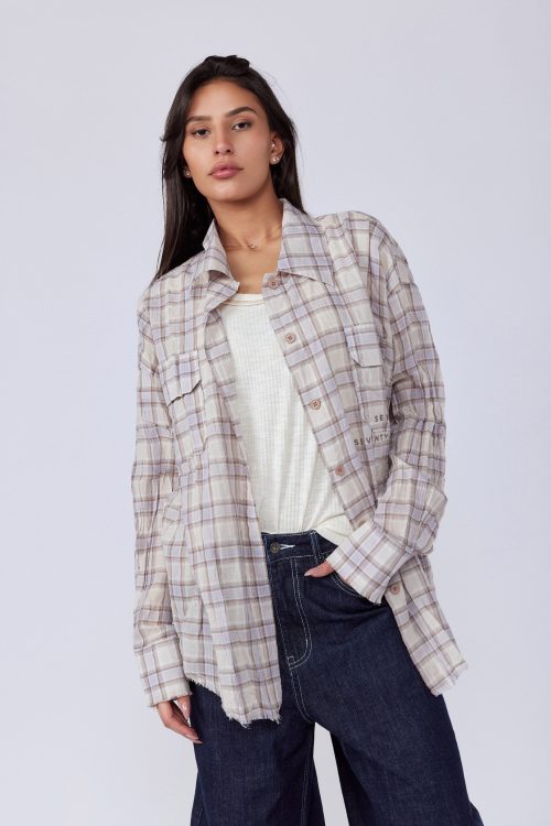 Plaid Button-Down Shirt 770