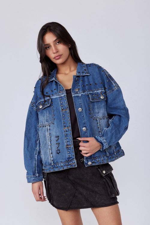 Studded Denim Jacket SEVEN