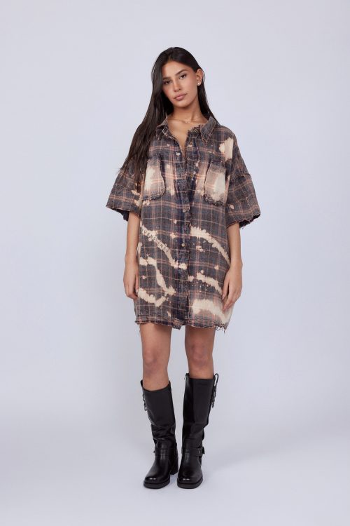 Washed Tunic Shirt in a Loose Fit SEVEN