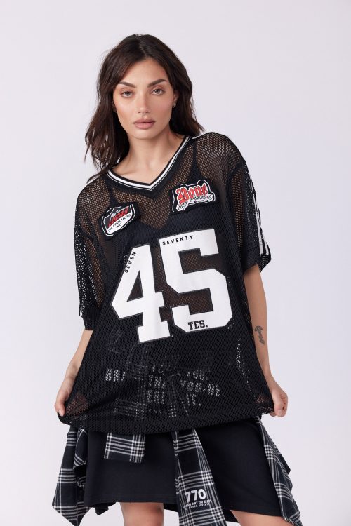 V-Neck Mesh Shirt 45