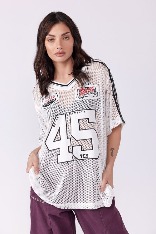 V-Neck Mesh Shirt 45
