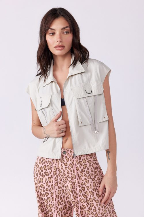 Nylon Vest with Zippers SEVEN